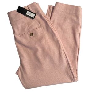 Banana Republic Linen Blend Herringbone Pleated Pant. Size 6. NWT